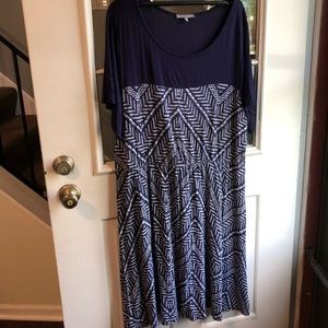 Blue causal dress